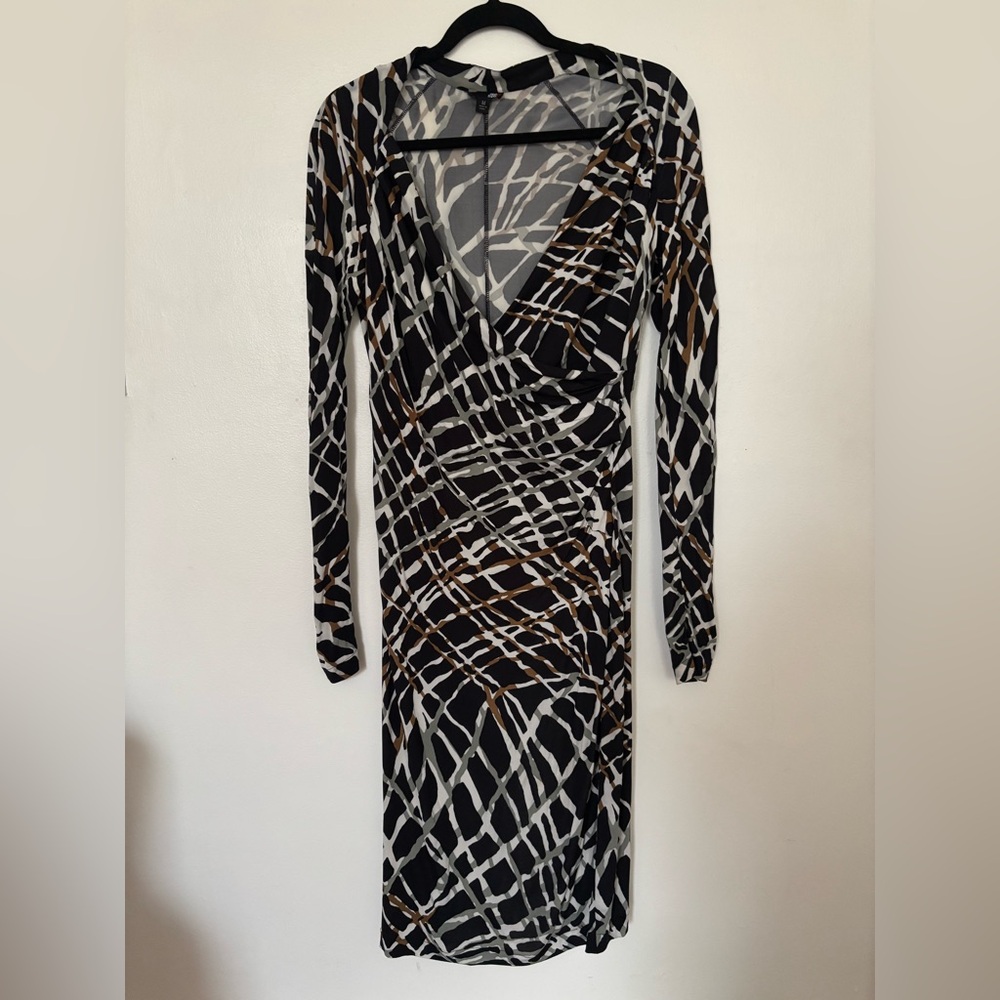 One Forty 8 Abstract Faux Wrap Dress